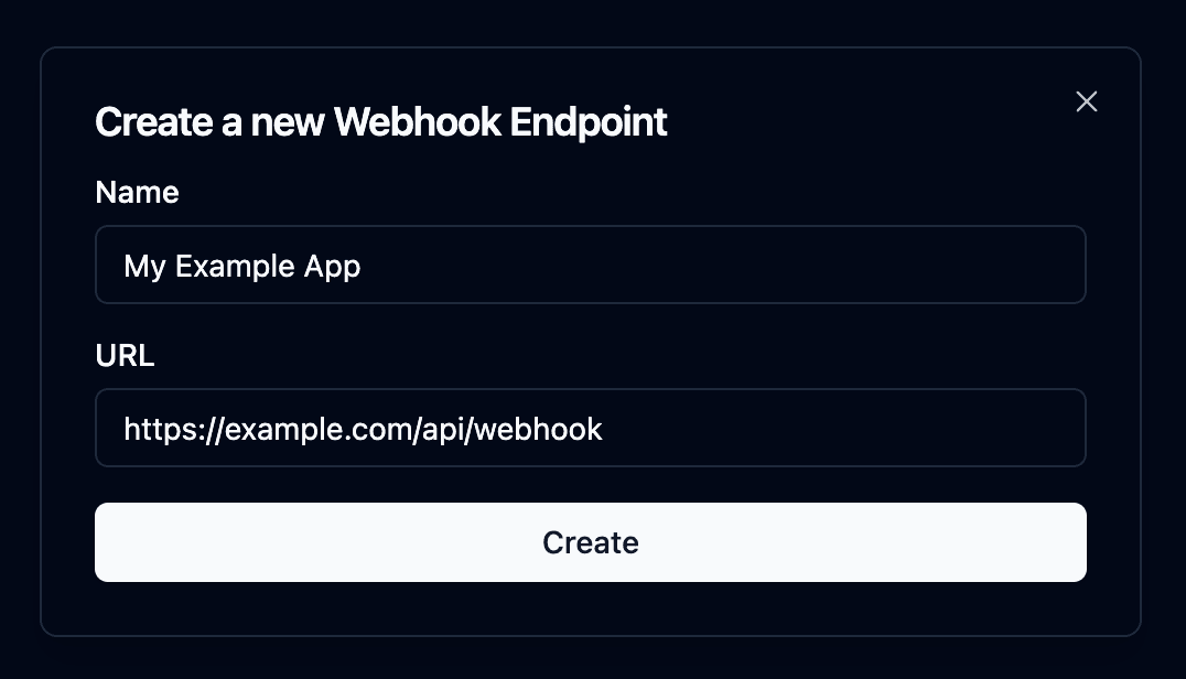 Create Webhook