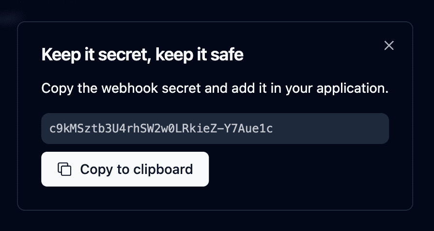 Webhook Secret